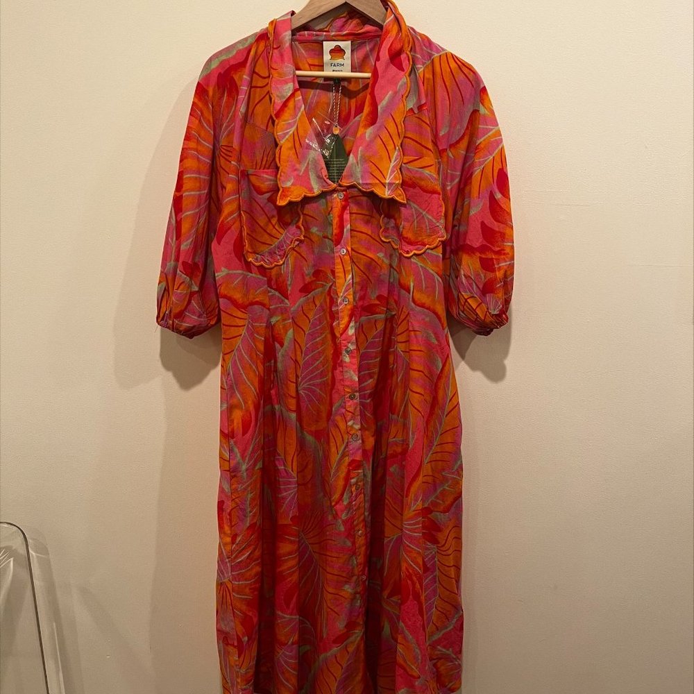 FARM Rio Bright Forest Midi Dress